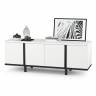 Тумба под ТВ Квадро 13.276 цвет белый шагрень/чёрный