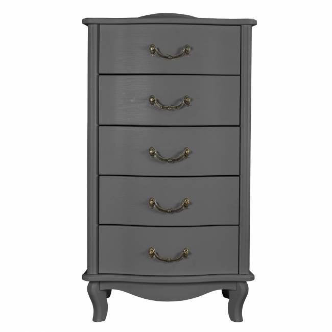 Комод Джульетта узкий 5 ящ., серый ясень Л