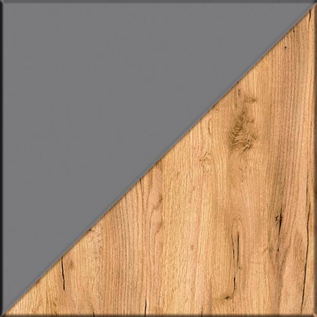 Двуспальная кровать Остин 1600 с ортопедическим основанием цвет серый графит/дуб крафт золотой Двуспальная кровать Остин 1600 с ортопедическим основанием цвет серый графит/дуб крафт золотой