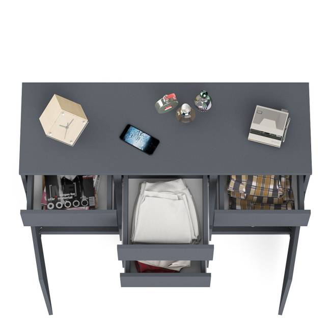 Комод с ящиками и дверками Мори МК1200.4 цвет графит