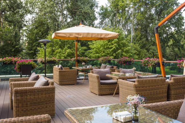 "Капучино" кресло из искусственного ротанга, цвет соломенный