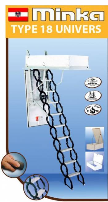 Чердачная ножничная лестница с электроприводом TYPE 18 UNIVERSE