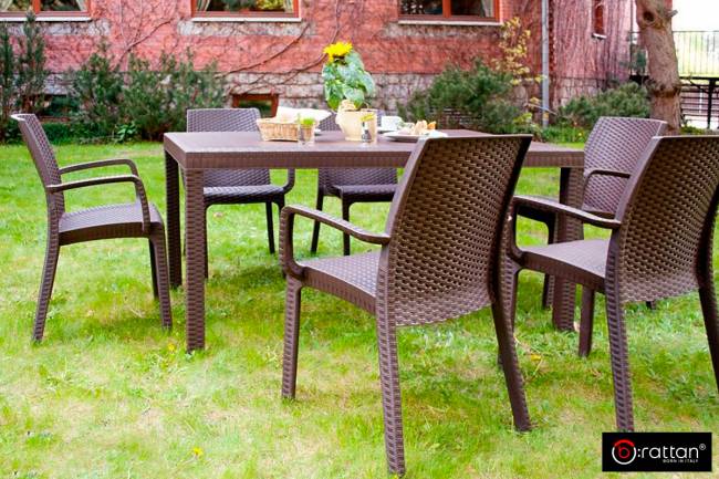 Комплект столовой группы НЕБРАСКА Диннер Сет / NEBRASKA Dinner Set, коричневый