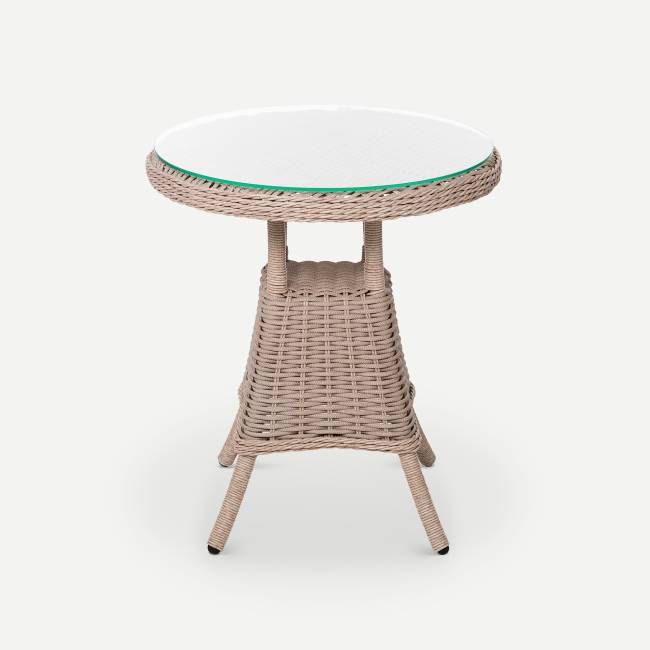 Стол Primo D640 СТ (с упаковкой) Ирбис, RAL 1019, CT.Прозрачное