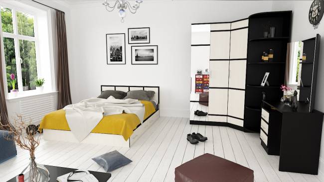 Кровать с ящиками 1400 с тумбой Сакура цвет венге/дуб лоредо Кровать с ящиками 1400 с тумбой Сакура цвет венге/дуб лоредо