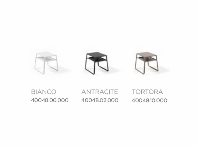 Столик пластиковый для лежака Pop тортора 440х395х385 мм