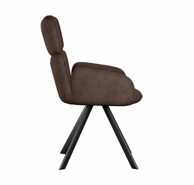 Стул DikLine 501 поворотный SB3 шоколад, ножки черные Стул DikLine 501 поворотный SB3 шоколад, ножки черные