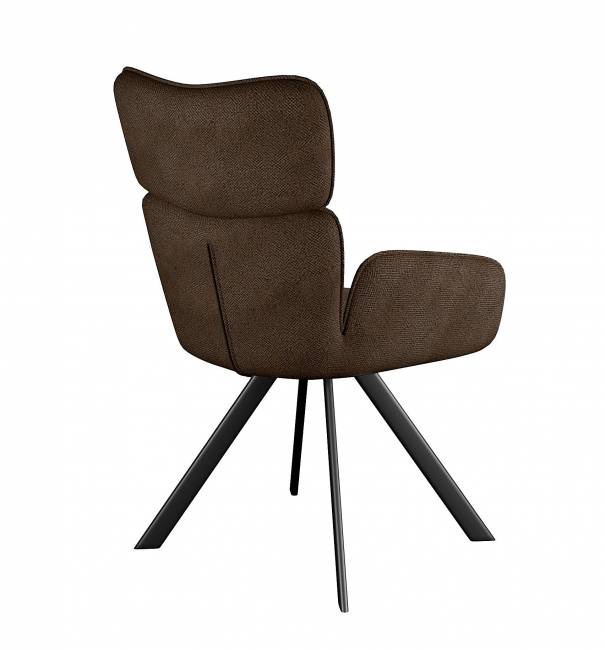 Стул DikLine 501 поворотный SB3 шоколад, ножки черные Стул DikLine 501 поворотный SB3 шоколад, ножки черные