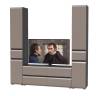 Два шкафа с ящиками и тумба под ТВ Сидней цвет антрацит/МДФ веллюто капучино Два шкафа с ящиками и тумба под ТВ Сидней цвет антрацит/МДФ веллюто капучино