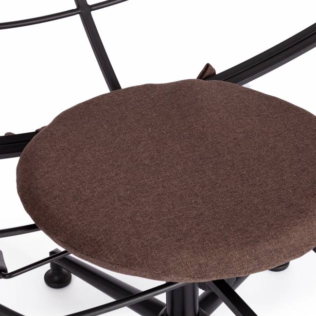 Кресло Клауд/Cloude рогожка/металл, 97х98х90-96см, коричневый, 3м7-147 коричневый рогожка/металл