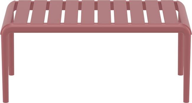 Столик пластиковый журнальный Paris Lounge Table марсала 900х500х400 мм