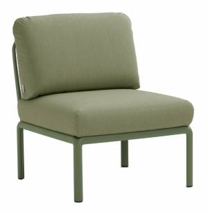 Модуль центральный пластиковый с подушками Komodo Elemento Centrale агава, джунгли 700х780х900 мм