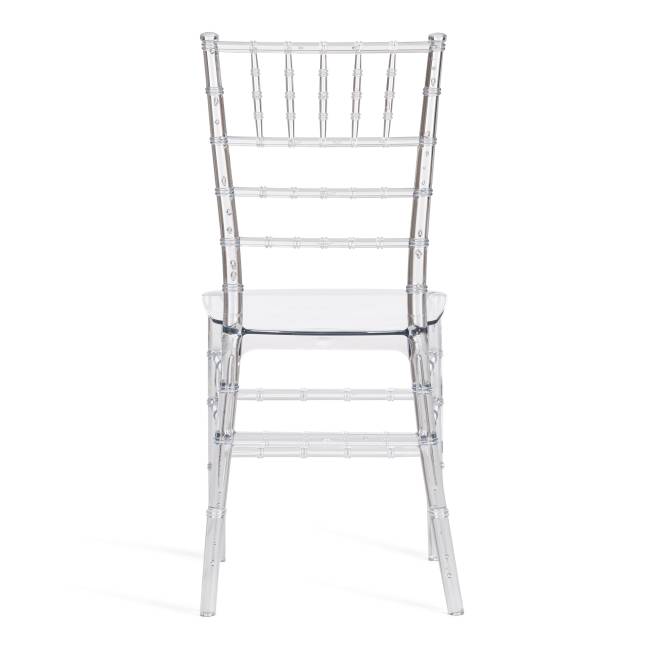 Стул Чавари/Chavari (мод.101) пластик, 40,5х49х88,5см, прозрачный  (Комплект из 2 шт.) прозрачный пластик