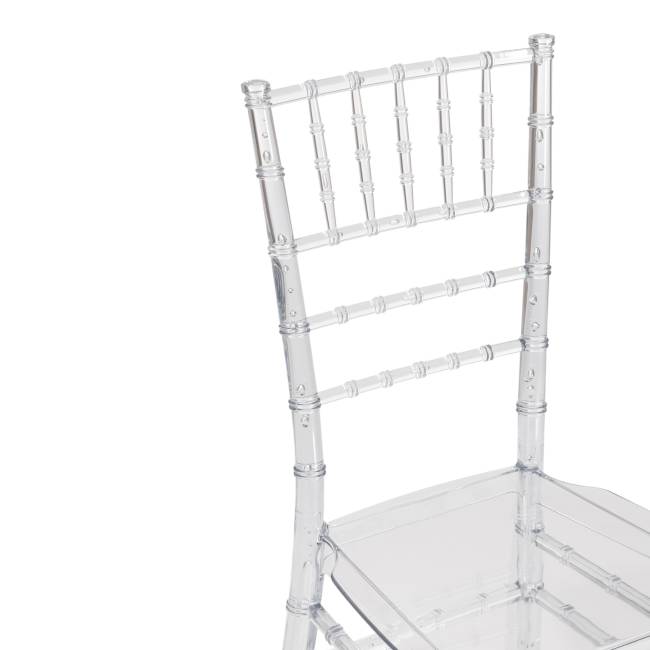 Стул Чавари/Chavari (мод.101) пластик, 40,5х49х88,5см, прозрачный  (Комплект из 2 шт.) прозрачный пластик