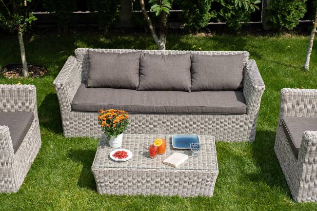 "Капучино" лаунж-зона из искусственного ротанга, цвет бежевый "Капучино" лаунж-зона из искусственного ротанга, цвет бежевый