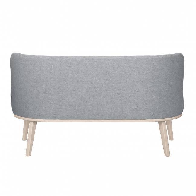 Диван Жирон ткань серый, каркас лак
