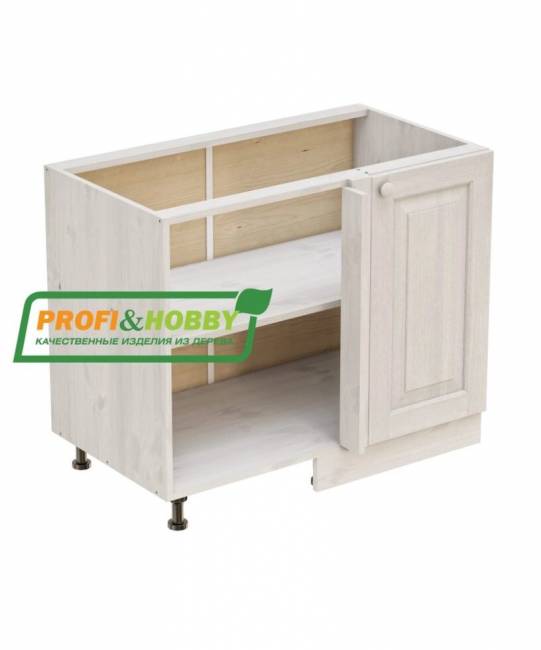 Тумба угловая 1000 х 560 х 720 сосна, без покраски