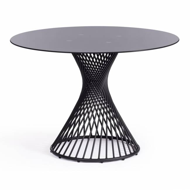 Стол Бертоя/Bertoia (мод.GT21) металл/стекло 8мм, черный, 110х110х75см Black (черный) металл/стекло (8мм) Стол Бертоя/Bertoia (мод.GT21) металл/стекло 8мм, черный, 110х110х75см Black (черный) металл/стекло (8мм)
