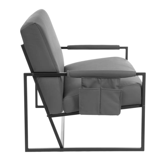 Диван Чарли Люкс/Charli Lux экокожа, шарп графит Sharp Графит экокожа