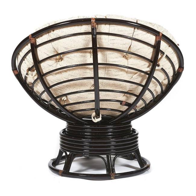Кресло-качалка Папасан/Papasan (W 23/01 B) /с подушкой/ 115х78х104см, античный черно-коричневый, ткань старт Antique brown (античный черно-коричневый) Кресло-качалка Папасан/Papasan (W 23/01 B) /с подушкой/ 115х78х104см, античный черно-коричневый, ткань старт Antique brown (античный черно-коричневый)