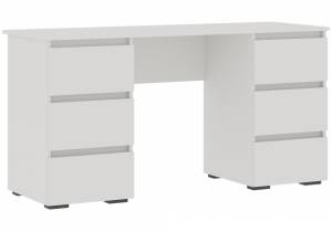Компьютерный стол Элла ПС 02 белый / белый