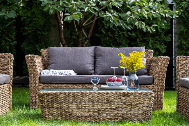 "Капучино" диван из искусственного ротанга (гиацинт) двухместный, цвет соломенный "Капучино" диван из искусственного ротанга (гиацинт) двухместный, цвет соломенный