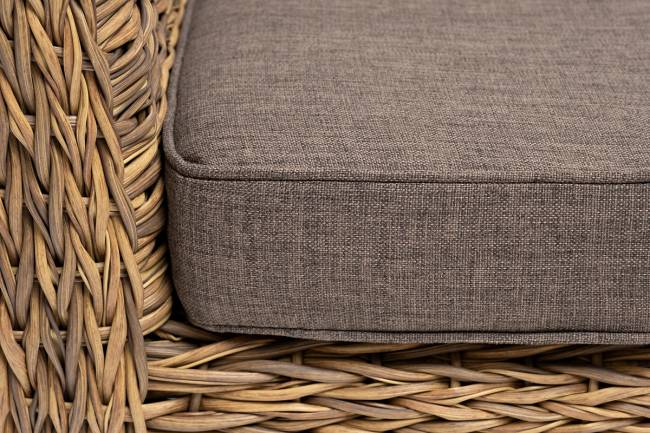 "Капучино" диван из искусственного ротанга (гиацинт) двухместный, цвет соломенный "Капучино" диван из искусственного ротанга (гиацинт) двухместный, цвет соломенный