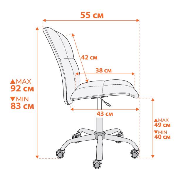 Кресло Азура/Azura кож/зам, черный, 36-6 черный кож/зам
