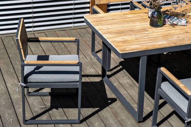 Обеденная группа из алюминия ТОПА XL Обеденная группа из алюминия ТОПА XL