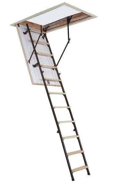 Чердачная складная лестница Stallux 265 80х70