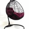 Подвесное кресло "Круглое" ротанг, черное
