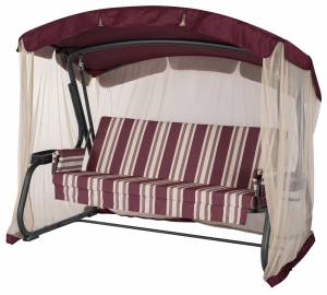 Садовые качели "Милан" (Мерида) Премиум (Бордо)