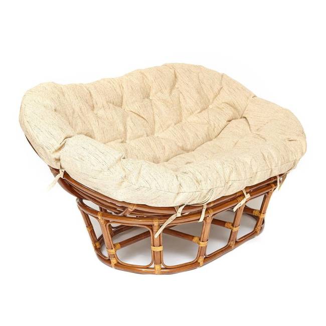 Диван Мамасан/Mamasan (23/02 W) /с подушкой/ подушка 182х119см, 169х102х80см, пекан орех, ткань, старт Pecan (орех)