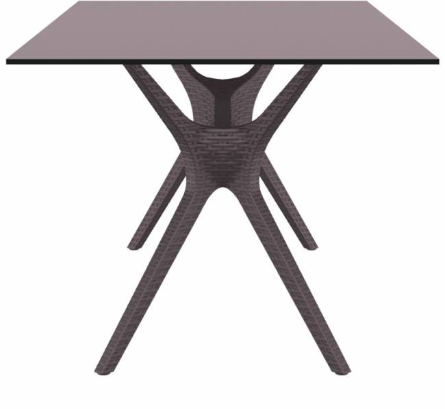 Стол пластиковый Ibiza Table 180 коричневый 1800х900х740 мм Стол пластиковый Ibiza Table 180 коричневый 1800х900х740 мм
