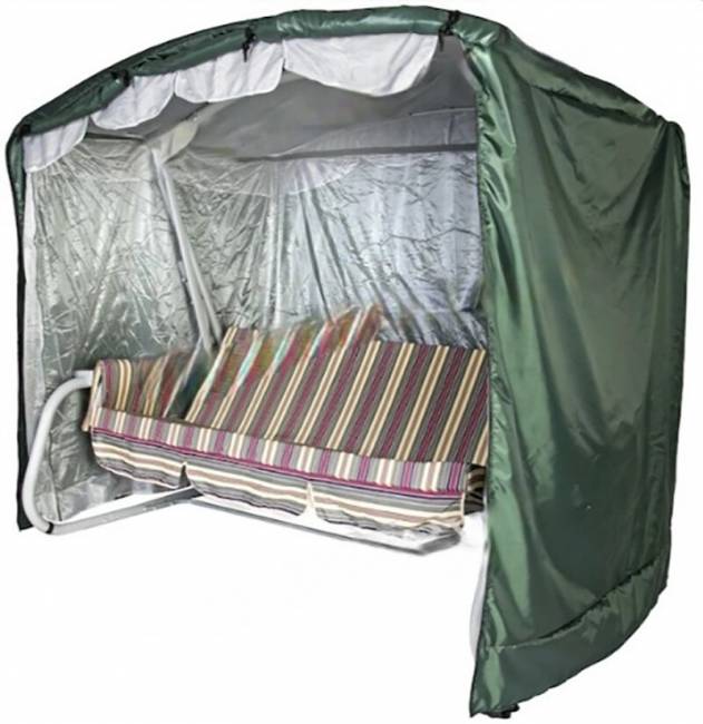 Чехол  для садовых качелей Венеция/Элегант Премиум/Артемида - 212х142х200, зеленый