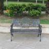 Садовая скамья из литого алюминия Lily