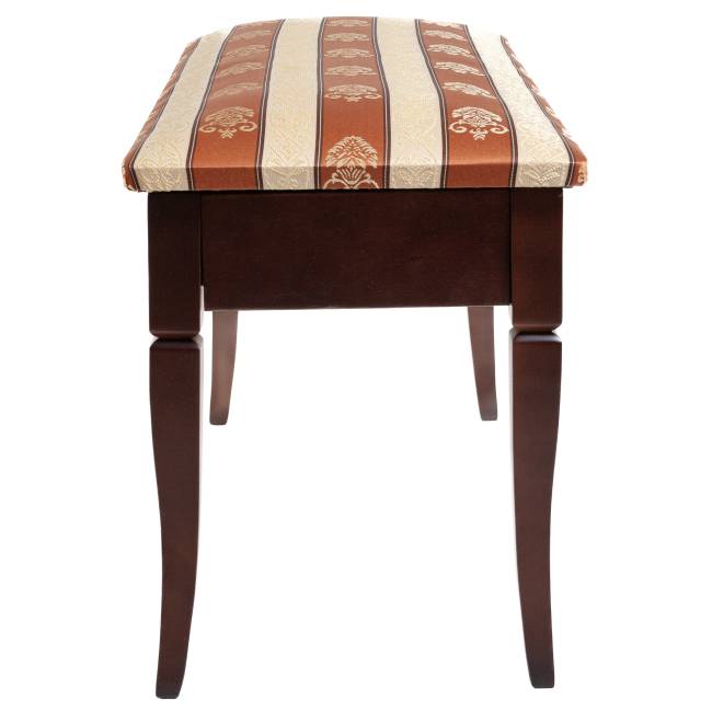 Банкетка Вивальди М с ящиком средне-коричневый, ткань полоса коричн.