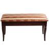 Банкетка Вивальди М с ящиком средне-коричневый, ткань полоса коричн.