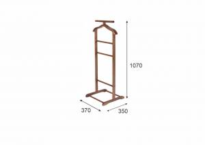 Вешалка костюмная В 6Н тёмно-коричневый
