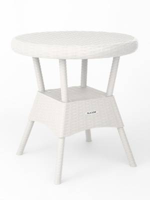 Стол садовый круглый Bermonti, белый