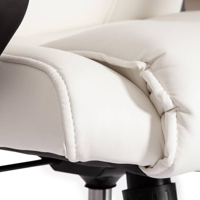 Кресло Бергамо/Bergamo хром (22) кож/зам, белый, 36-01 белый кож/зам Кресло Бергамо/Bergamo хром (22) кож/зам, белый, 36-01 белый кож/зам