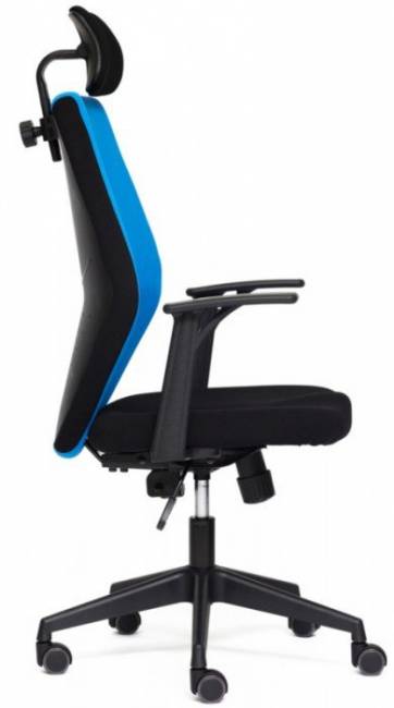 Кресло офисное «Ринус-6» (Rinus-6 blue) (Чёрно-синяя ткань)