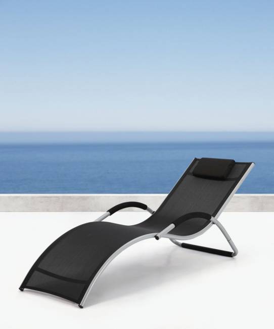 Шезлонг (лежак) Garden Way BRIGO 770505, черный