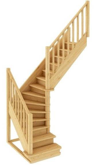 Деревянная лестница ЛС-225м под покраску