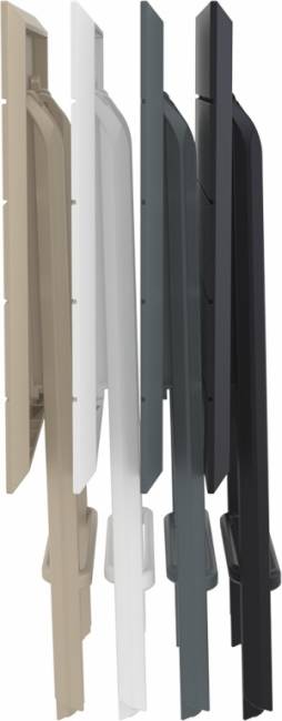 Стол пластиковый складной Helen Folding Table 60 белый 600х600х740 мм