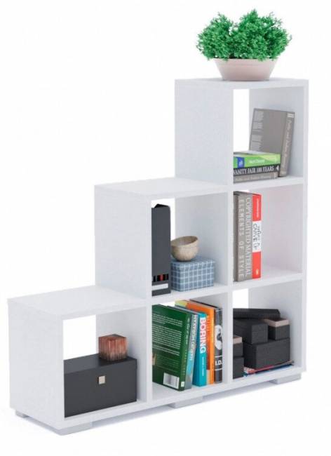 Стеллаж Стильный 108 С-1 белый