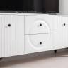 Два серванта и тумба под аппаратуру Валенсия цвет белый шагрень