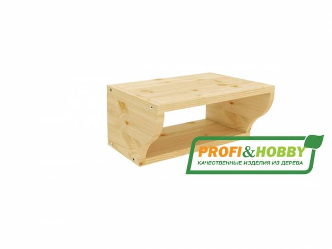 Полка для специй 400 х 180 х 280 бесцветный лак