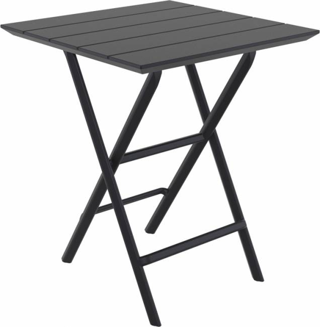 Стол пластиковый складной Helen Folding Table 60 черный 600х600х740 мм
