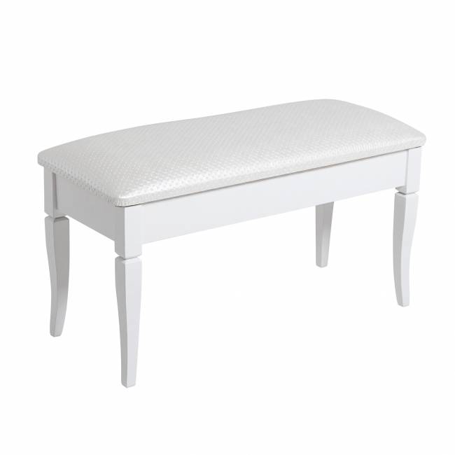 Банкетка Вивальди М с ящиком белый, ткань экокожа белый Банкетка Вивальди М с ящиком белый, ткань экокожа белый